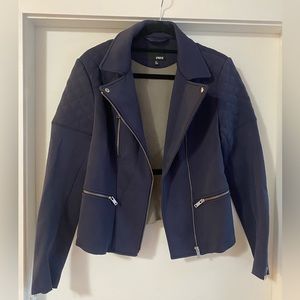 Aritzia - Wilfred Free Blue Moto Jacket